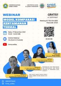 webinar model komparasi kenyamanan termal teknik arsitektur universitas katolik darma cendika